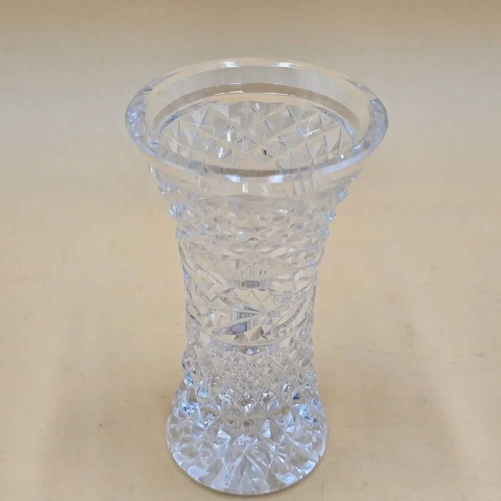Vintage Waterford Crystal Glandore Mini Vase 4.5” Heavy